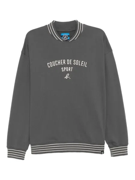 Hanorac Sport B. By Agnès B. cu broderie gri