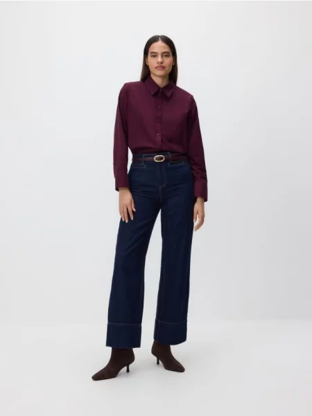 Reserved сорочка буряковий 