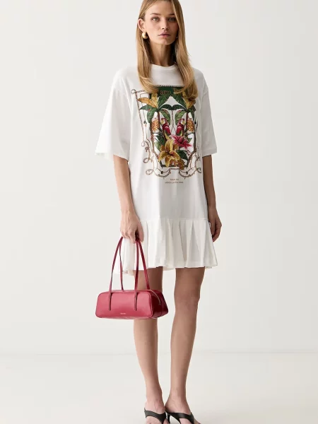 Farm Rio rochie oversized din alb