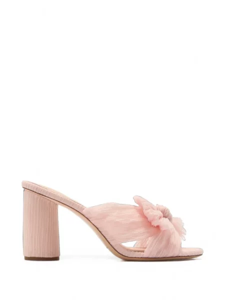 Papuci tip mules Loeffler Randall cu funde roz