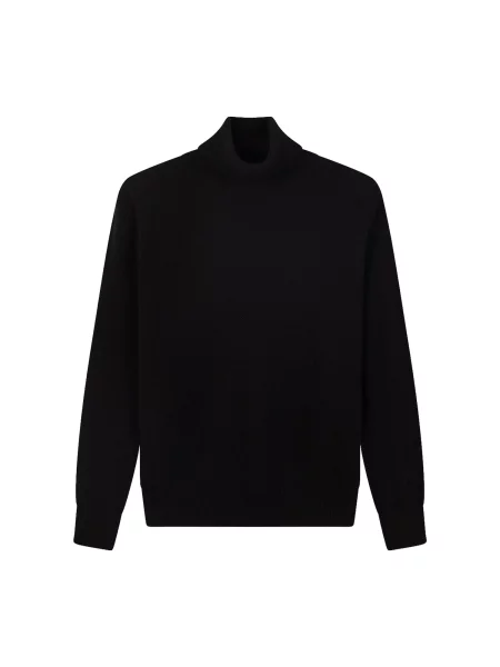 GOBI Cashmere Pulover Women's Timeless Cashmere Turtleneck Sweater' negru