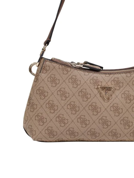 Torebka crossbody Guess z autografem brązowa