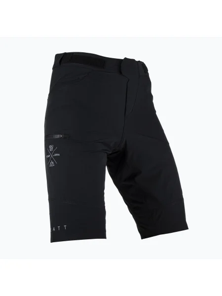 Férfi Leatt MTB Trail kerékpáros rövidnadrág fekete. Méret: XL fekete