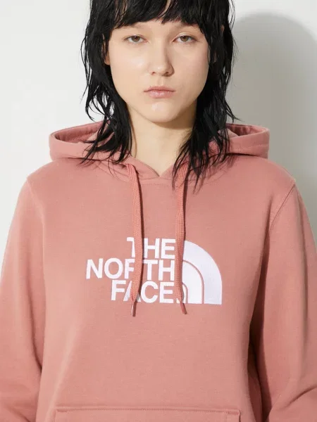 Кофта The North Face W Drew Peak Pullover Hoodie з капюшоном рожевий