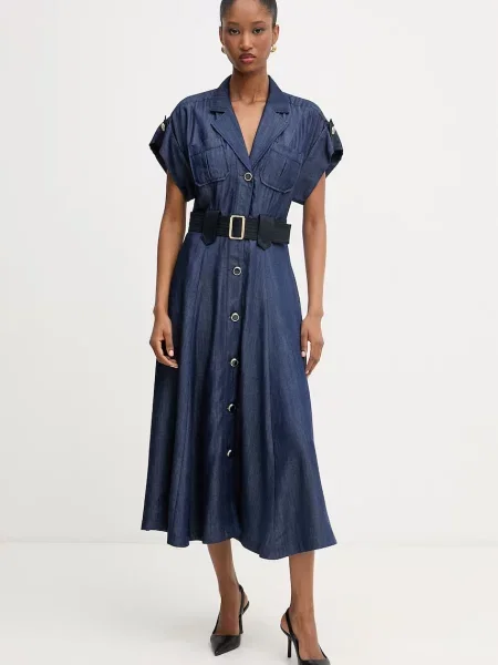 Liu Jo sukienka koszulowa z lyocellu