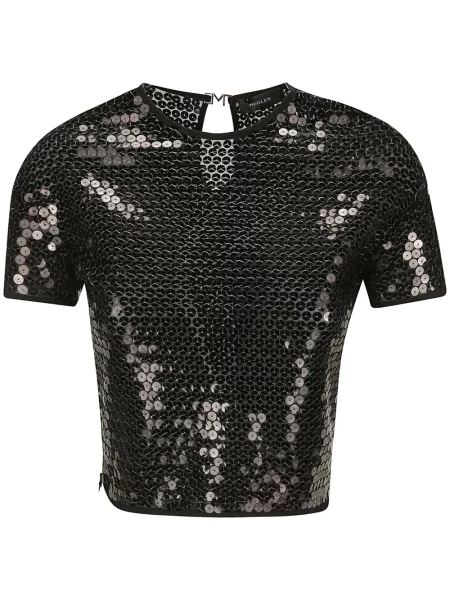 Bluză Mugler scurtă negru