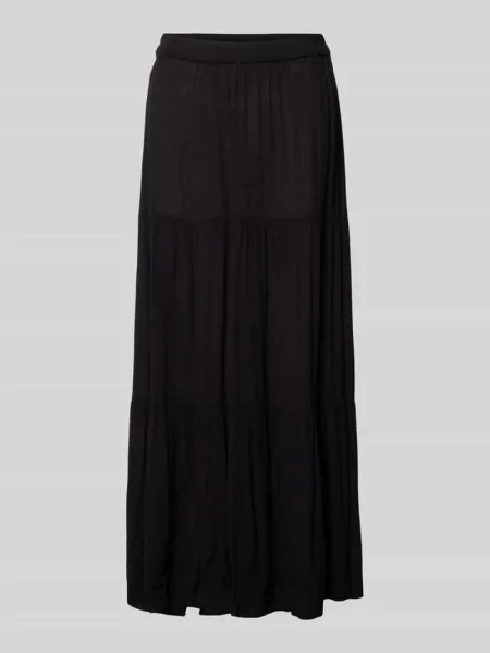 Rozkloszowana spódnica maxi z czystej model MIKKA' Only czarna