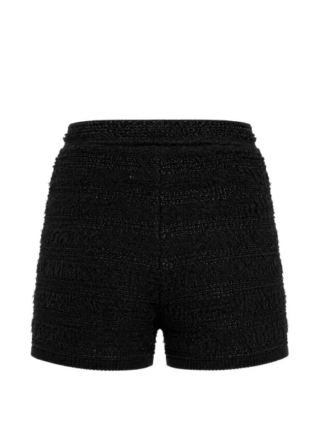 Pantaloni scurți Guess tricotate negru