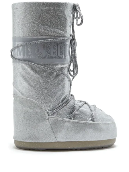 Botine Moon Boot argintiu
