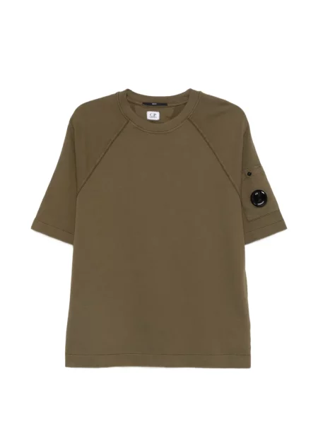 Tricou C.p. Company cu buzunare aplicate verde