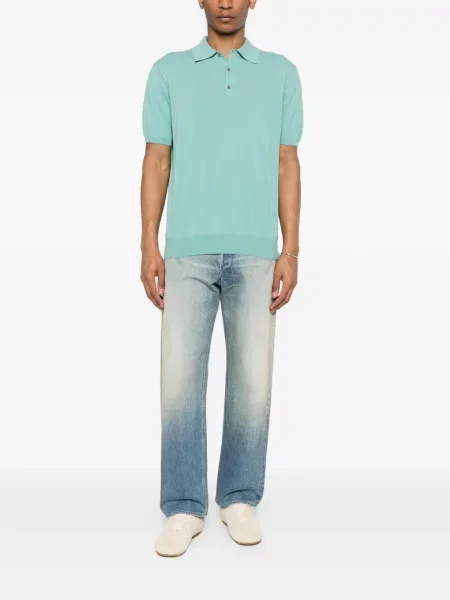 Tricou polo Della Ciana scurt verde