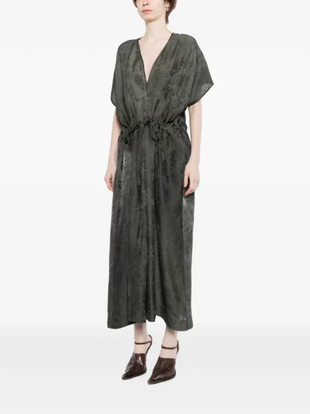 Rochie Uma Wang din jacard cu cordon verde