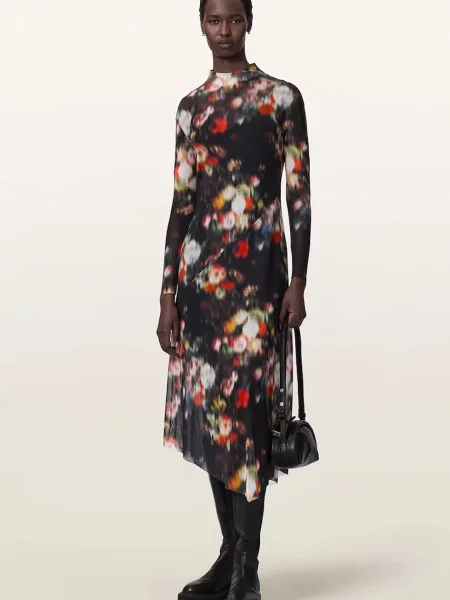 AllSaints rochie GRACIE negru