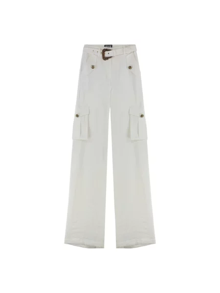 Spodnie cargo Versace Jeans Couture białe