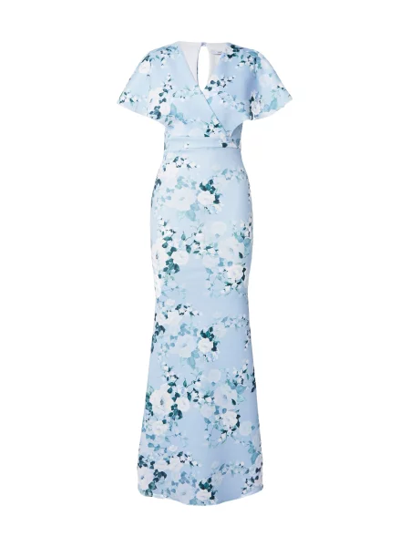 WAL G. Rochie SASHA albastru deschis / verde smarald alb