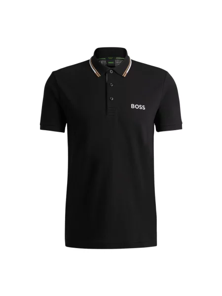 Koszulka polo Boss czarna