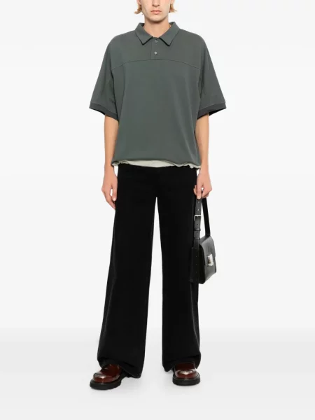 Tricou polo System verde