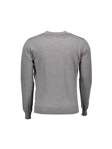 Sweter Harmont & Blaine wełniany z długim rękawem szary