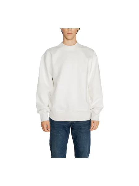 Bluza Calvin Klein Jeans ze spandexu biała
