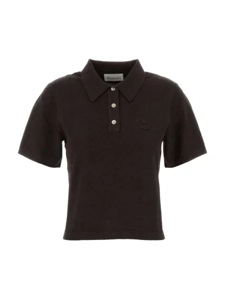 Koszulka polo Marant Etoile brązowa