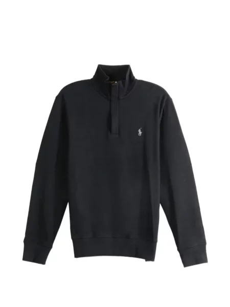 Geacă Polo Ralph Lauren cu broderie din fleece negru