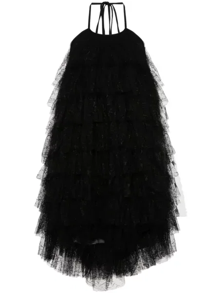 Rochie midi Uma Wang din dantelă până la genunchi de costum negru