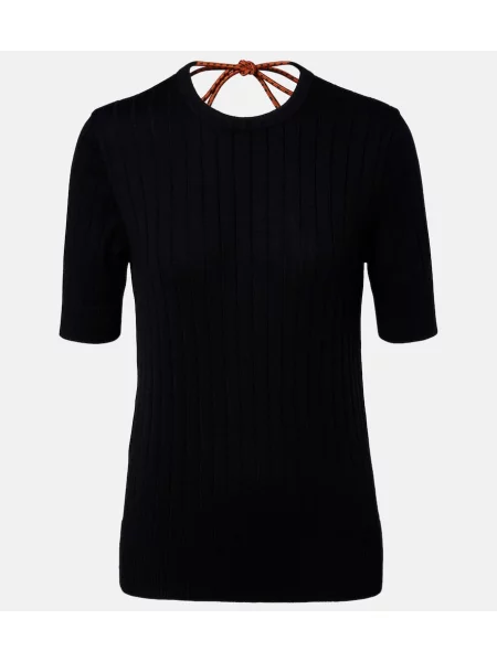 Top Plan C tricotate negru