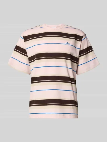 T-shirt o kroju regular fit z czystej bawełny Adidas Originals różowa