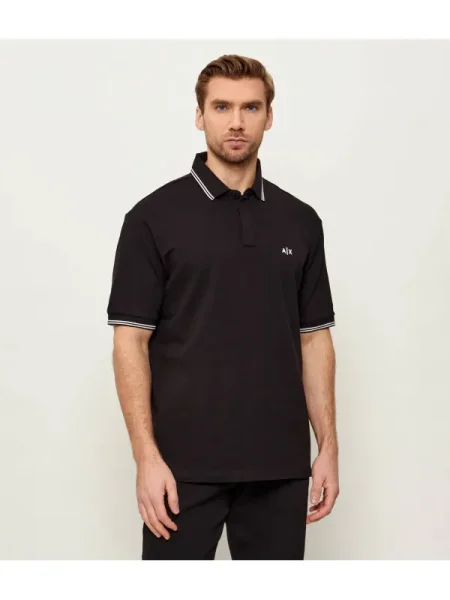Armani Exchange Polo | regular fit negru