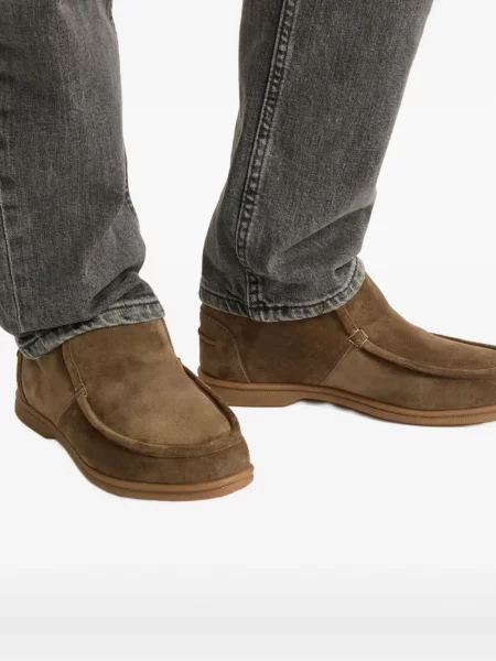 Botine Yves Salomon din piele maro