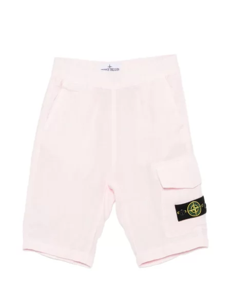 Szorty dziecięce Stone Island różowe