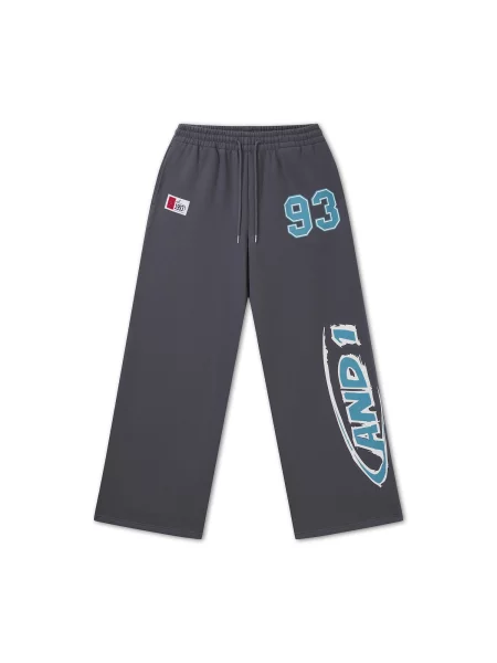 Pantaloni sport opal / verde petrol / roșu alb