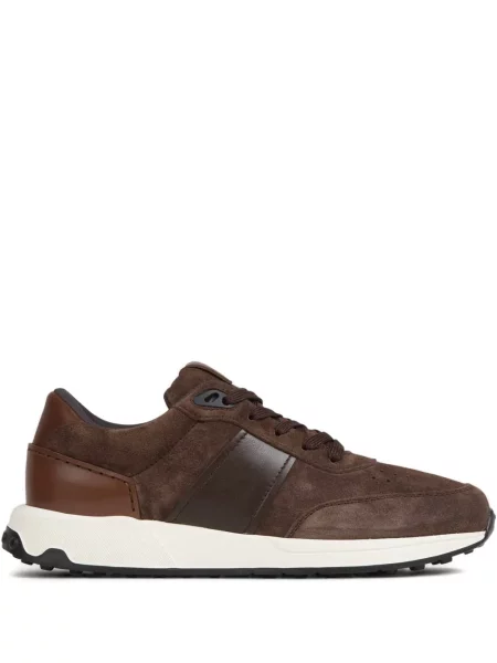 Sneakerși Tod's din piele de căprioară maro
