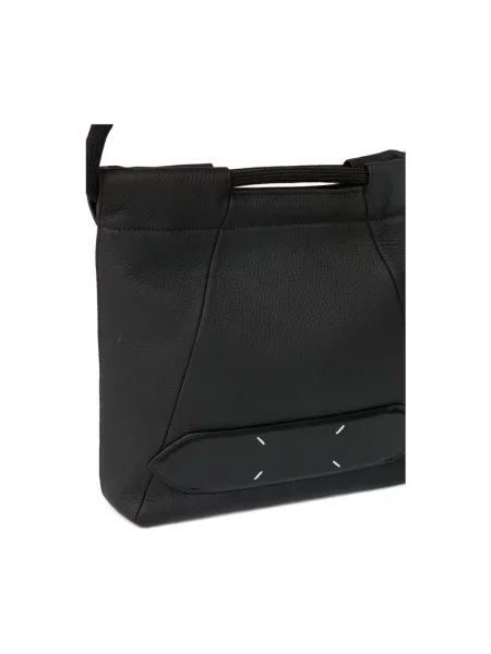 Torba Maison Margiela skórzana ze sznurkiem czarna