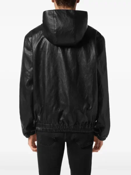 Geacă Philipp Plein cu glugă negru