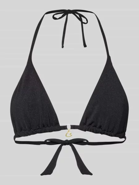 Bikini trójkątne z wiązaniem model ‘RICO LIGHTGLITTER’ Banana Moon czarny