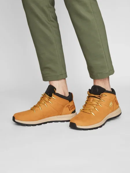 TIMBERLAND Bocanci cu șireturi Euro Sprint Trekker deschis maro