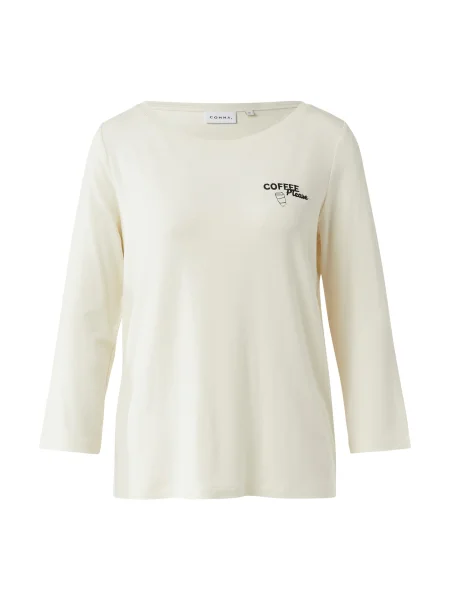 COMMA Majica kremna črna