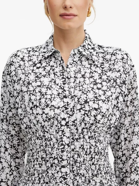 Rochie mini Michael Michael Kors din piele până la genunchi de costum alb