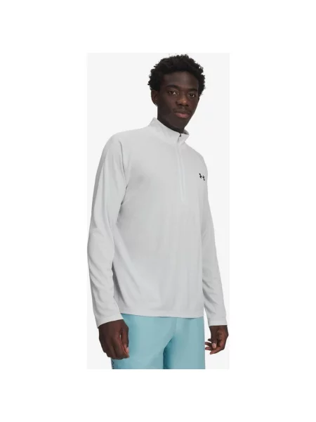Koszulka Under Armour Tech Textured Half Zip z długim rękawem polar M biała