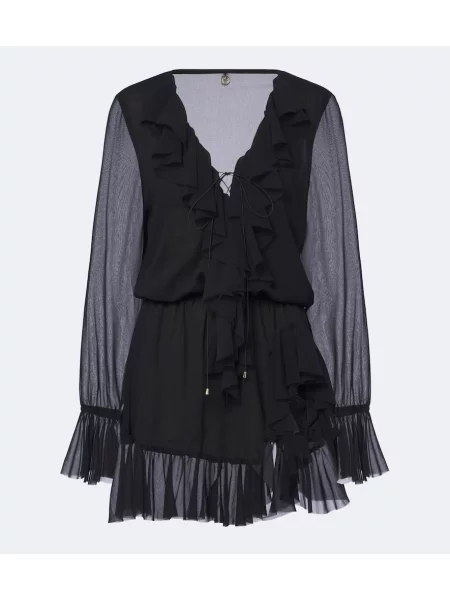 Rochie Bananhot cu volane negru
