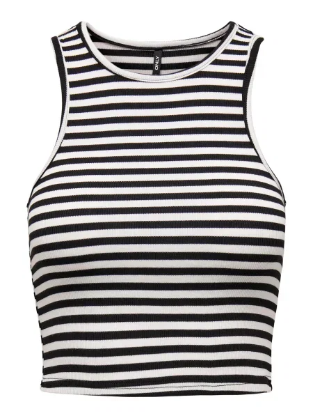 ONLY Top ONLBelia negru alb