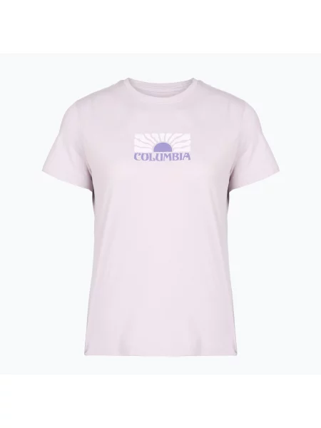 Tricou pentru femei Columbia Ruby Springs Graphic Fitted lavender pearl/brandrise