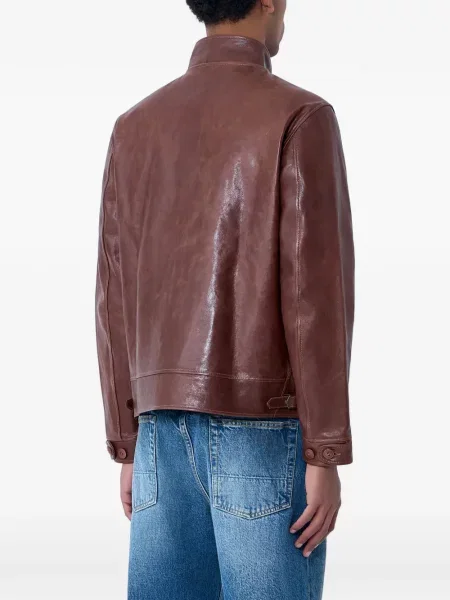 Kožené džínové šortky Levi's s oděrkami modré