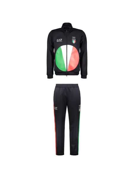 Komplet dresowy Ea7 Emporio Armani z nadrukiem czarny