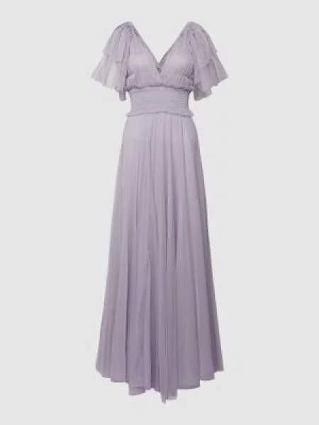 Sukienka wieczorowa z falbanami Lace & Beads