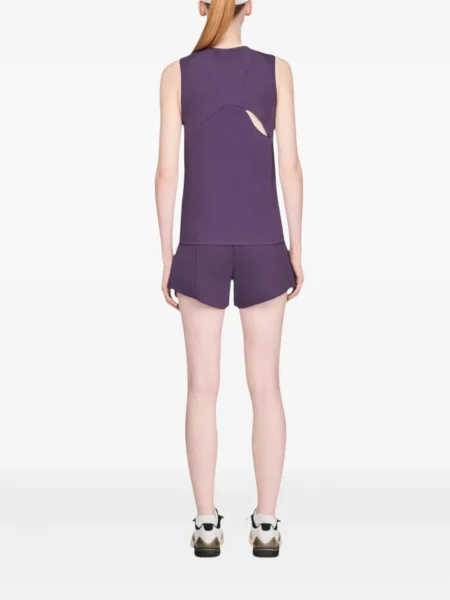 Top Y-3 cu imagine violet