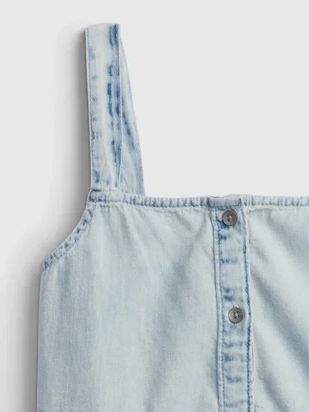 Gyerek denim ruha Gap fehér