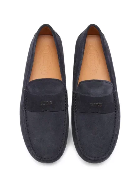Pantofi loafer Tod's din piele de căprioară albastru