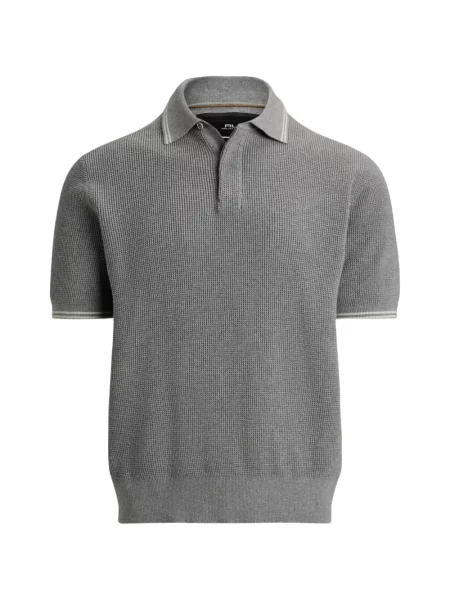 Tricou polo Rlx Ralph Lauren tricotate gri